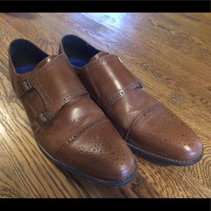 Men’s Brown Leather Monk Shoes